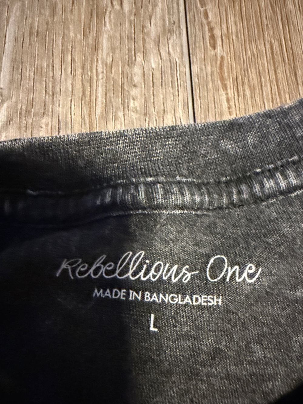 Rebellious One Black Nashville Road Trip Graphic Tee with White & Orange Print - Picture 2 of 5
